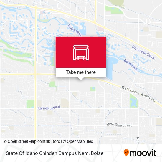 Mapa de State Of Idaho Chinden Campus Nem
