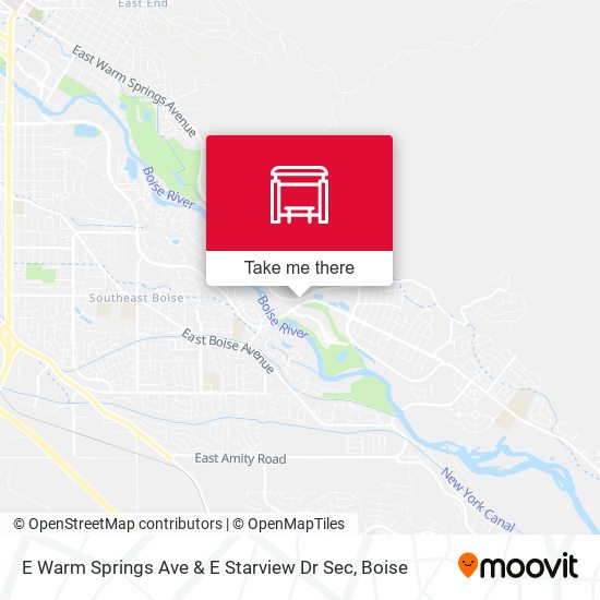E Warm Springs Ave & E Starview Dr Sec map