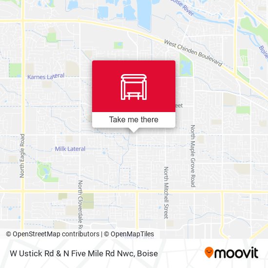 Mapa de W Ustick Rd & N Five Mile Rd Nwc