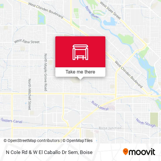 Mapa de N Cole Rd & W El Caballo Dr Sem