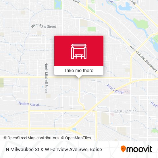 N Milwaukee St & W Fairview Ave Swc map
