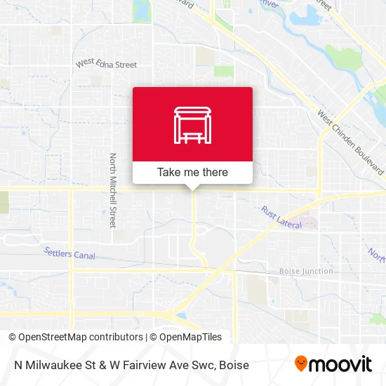 Mapa de N Milwaukee St & W Fairview Ave Swc