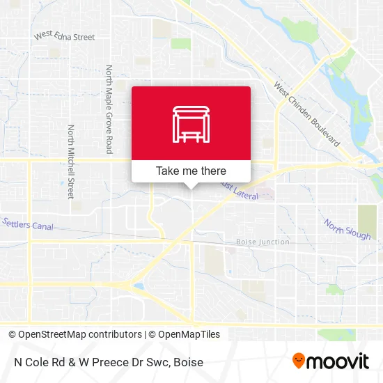Mapa de N Cole Rd & W Preece Dr Swc