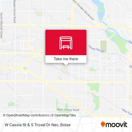W Cassia St & S Troxel Dr Nec map
