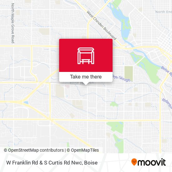 Mapa de W Franklin Rd & S Curtis Rd Nwc