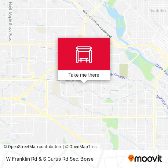 Mapa de W Franklin Rd & S Curtis Rd Sec