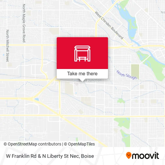 Mapa de W Franklin Rd & N Liberty St Nec
