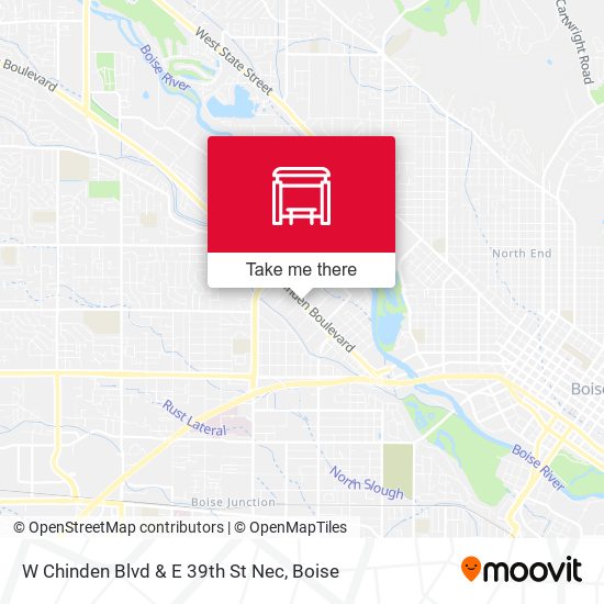 W Chinden Blvd & E 39th St Nec map