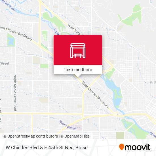 W Chinden Blvd & E 45th St Nec map