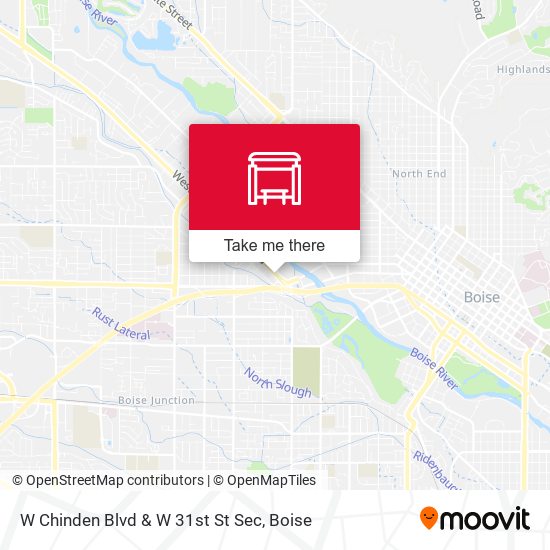 W Chinden Blvd & W 31st St Sec map