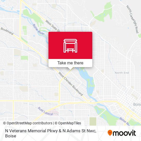 N Veterans Memorial Pkwy & N Adams St Nwc map