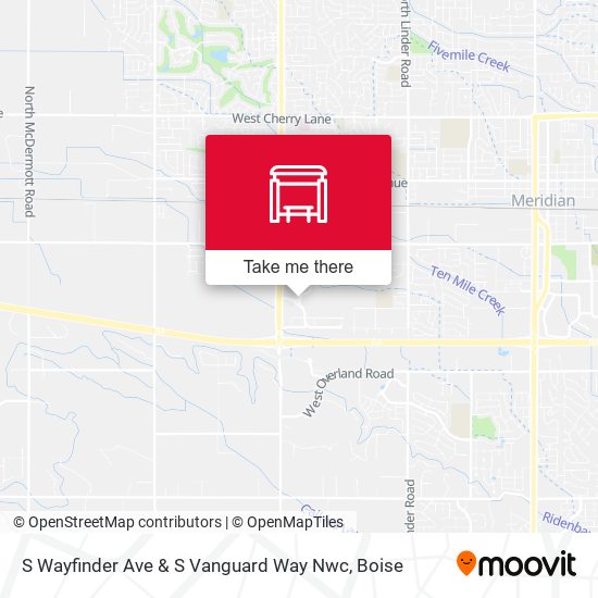 S Wayfinder Ave & S Vanguard Way Nwc map