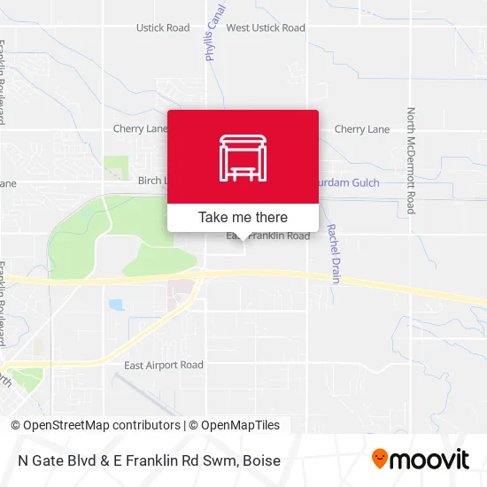 Mapa de N Gate Blvd & E Franklin Rd Swm