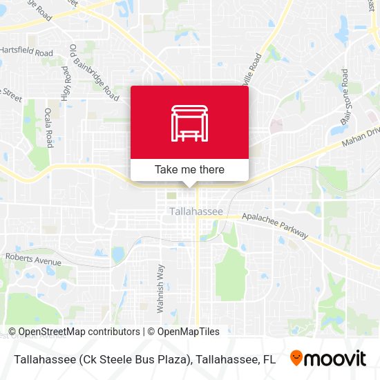 Tallahassee (Ck Steele Bus Plaza) map
