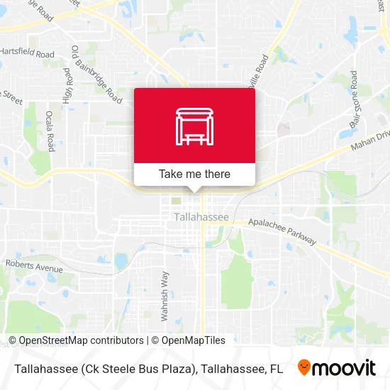 Mapa de Tallahassee (Ck Steele Bus Plaza)