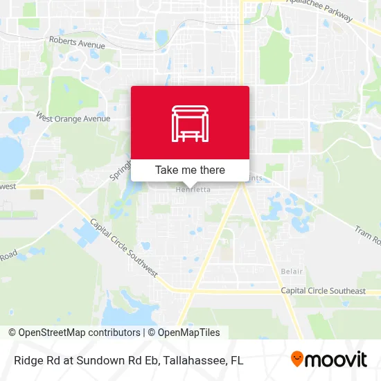 Ridge Rd at Sundown Rd Eb map