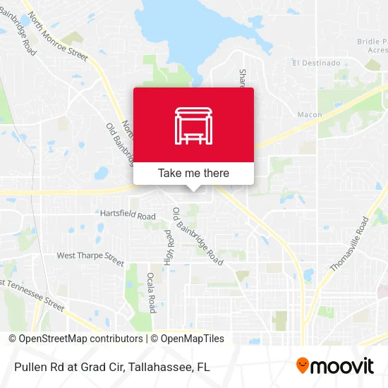 Mapa de Pullen Rd at Grad Cir