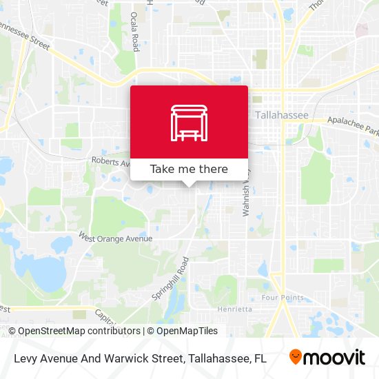 How to get to Levy Avenue And Warwick Street in Tallahassee, FL by Bus?