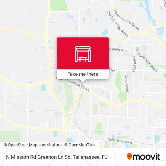 N Mission Rd Greenon Ln Sb map
