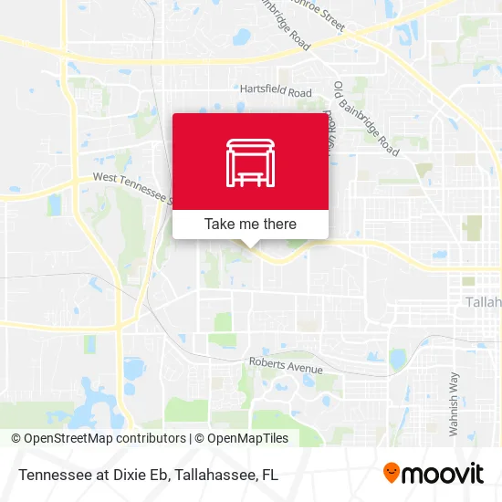 Mapa de Tennessee at Dixie Eb