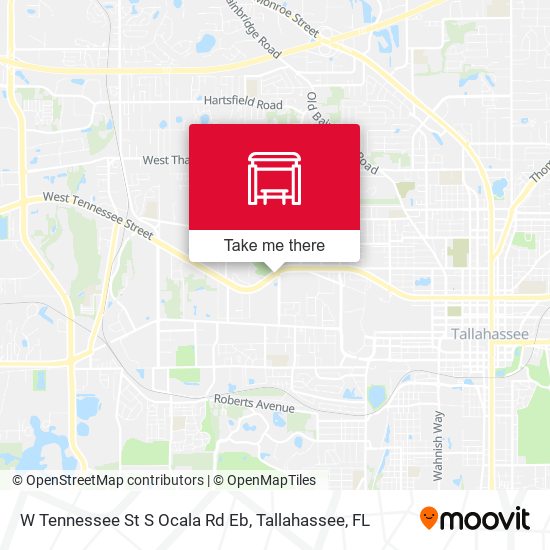 W Tennessee St S Ocala Rd Eb map