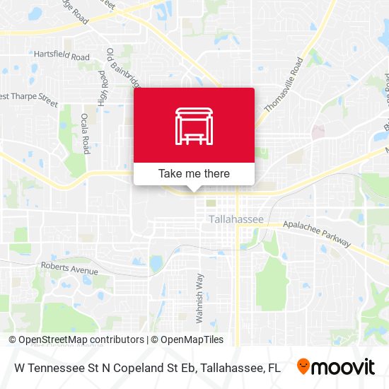 W Tennessee St N Copeland St Eb map