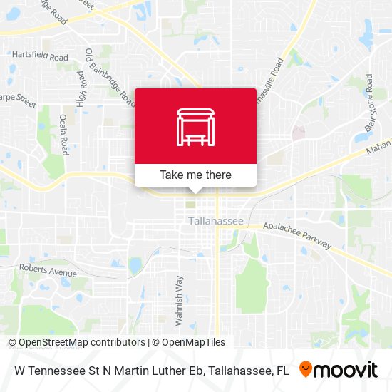 W Tennessee St N Martin Luther Eb map