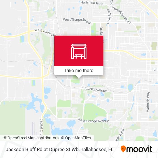 Jackson Bluff Rd at Dupree St Wb map