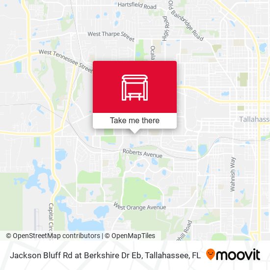 Jackson Bluff Rd at Berkshire Dr Eb map