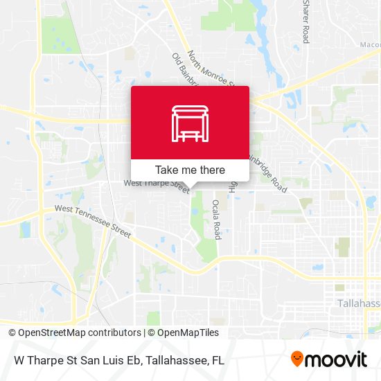W Tharpe St San Luis Eb map
