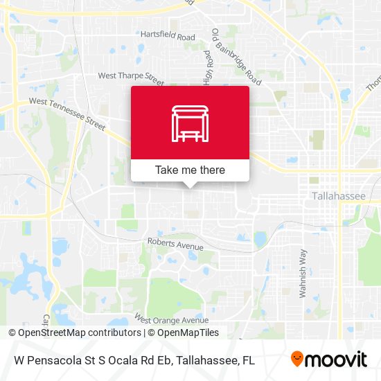 W Pensacola St S Ocala Rd Eb map