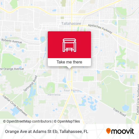 Mapa de Orange Ave at Adams St Eb