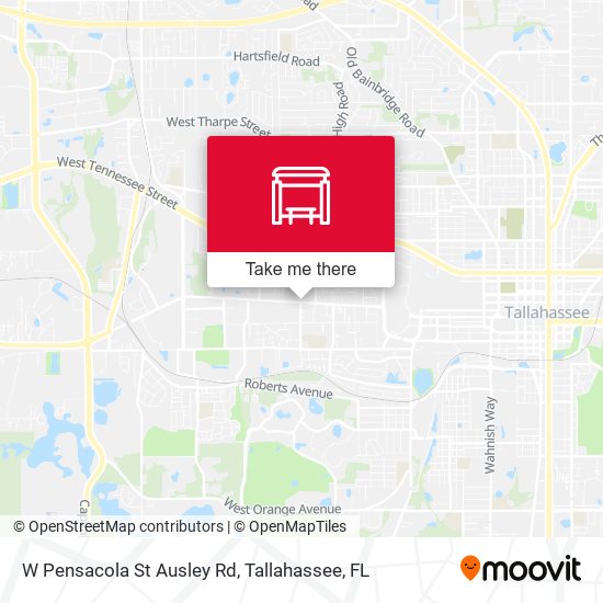 W Pensacola St  Ausley Rd map
