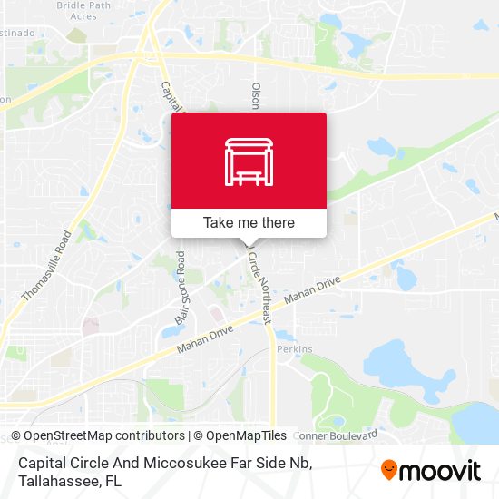 Capital Circle And Miccosukee Far Side Nb map