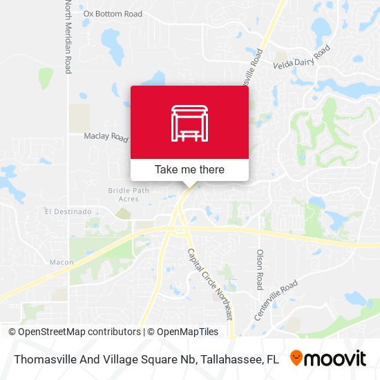 Mapa de Thomasville And Village Square Nb