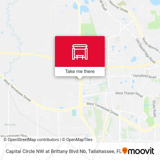 Mapa de Capital Circle NW at Brittany Blvd Nb