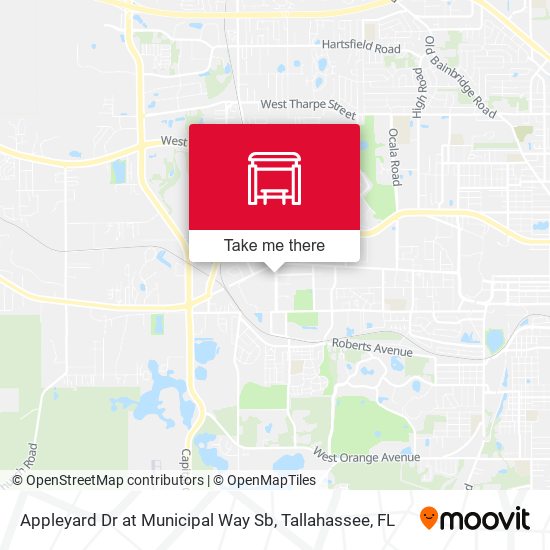 Appleyard Dr at Municipal Way Sb map