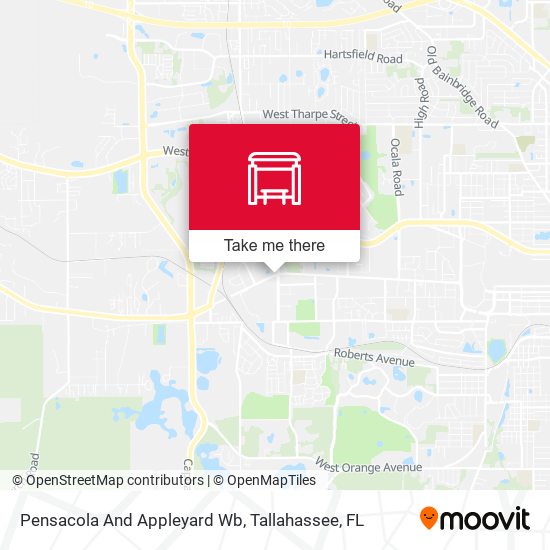 Pensacola And Appleyard Wb map