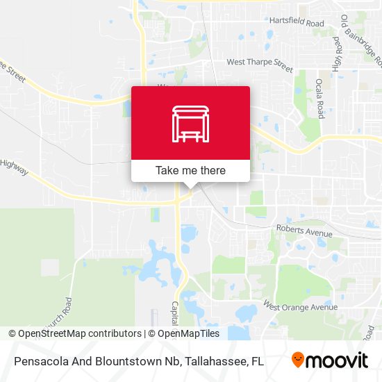 Pensacola And Blountstown Nb map