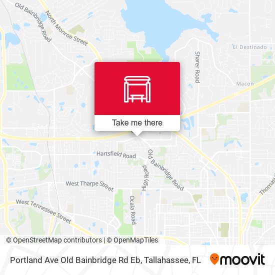 Portland Ave Old Bainbridge Rd Eb map