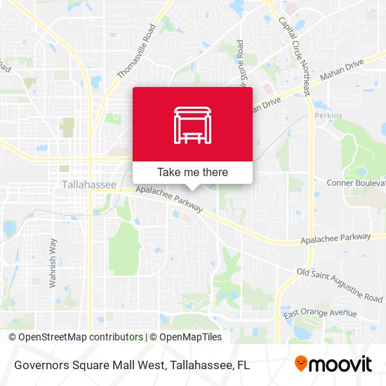 Governors Square Mall West map