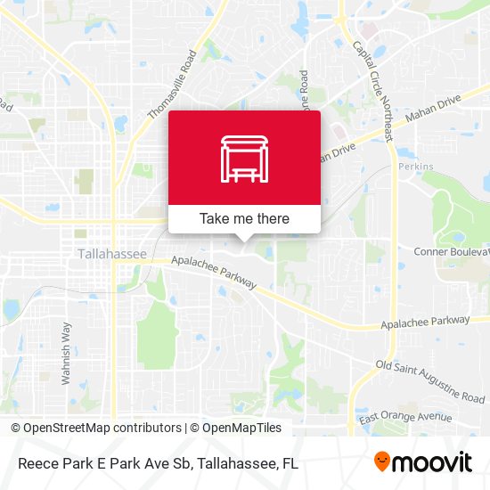 Reece Park E Park Ave Sb map