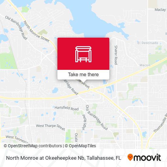 Mapa de North Monroe at Okeeheepkee Nb