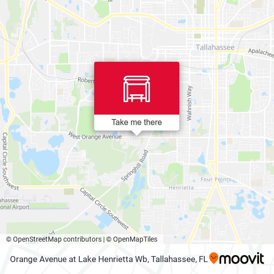 Orange Avenue at Lake Henrietta Wb map