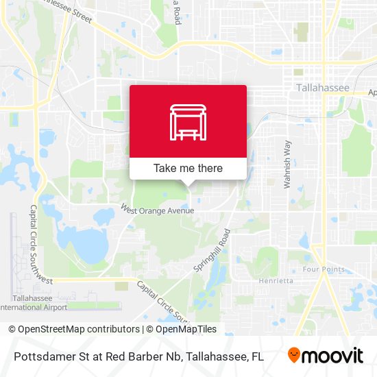 Pottsdamer St at Red Barber Nb map