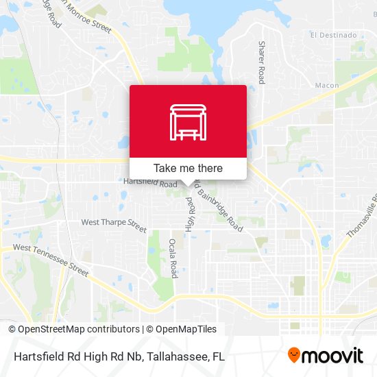 Hartsfield Rd High Rd Nb map