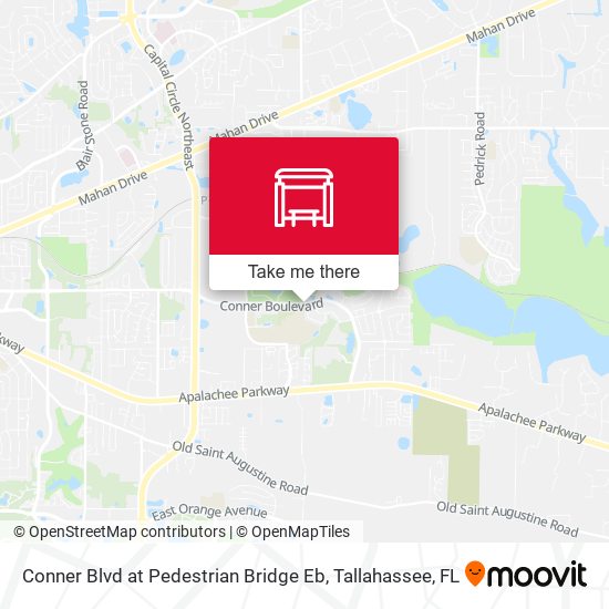 Conner Blvd at Pedestrian Bridge Eb map