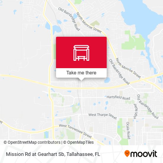 Mission Rd at Gearhart Sb map