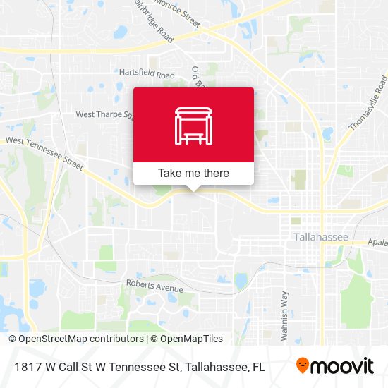 1817 W Call St W Tennessee St map