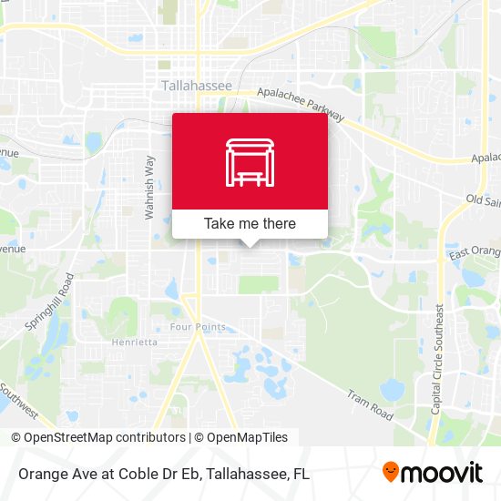 Mapa de Orange Ave at Coble Dr Eb